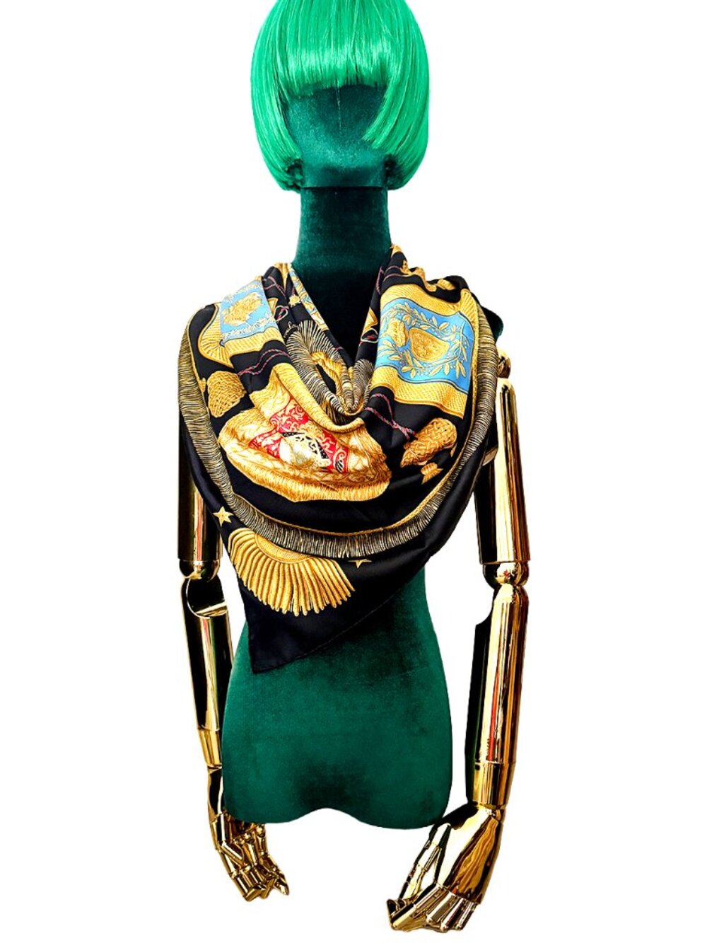 Hermès Poste et Cavalerie Silk Scarf